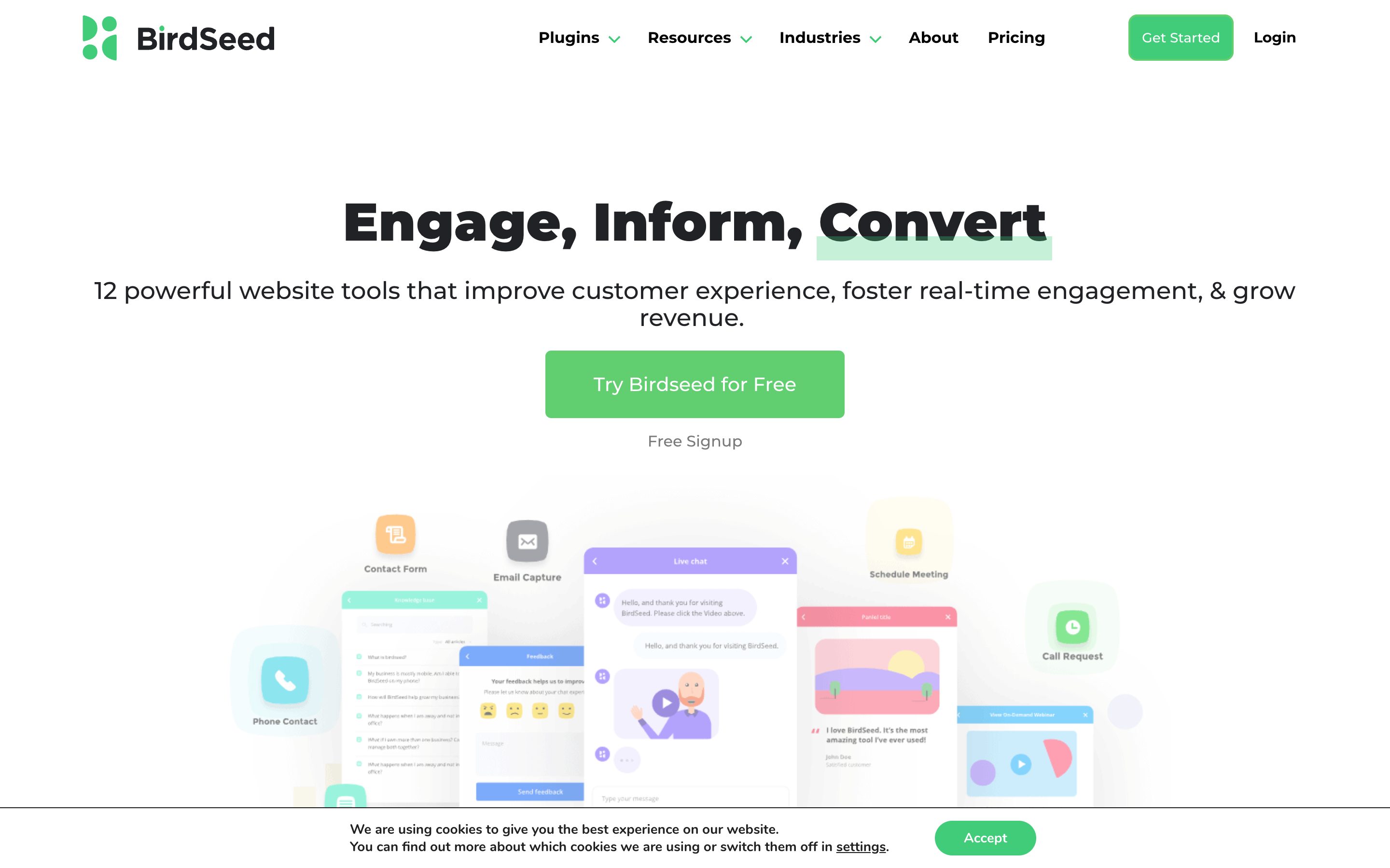 BirdSeed conversion platform