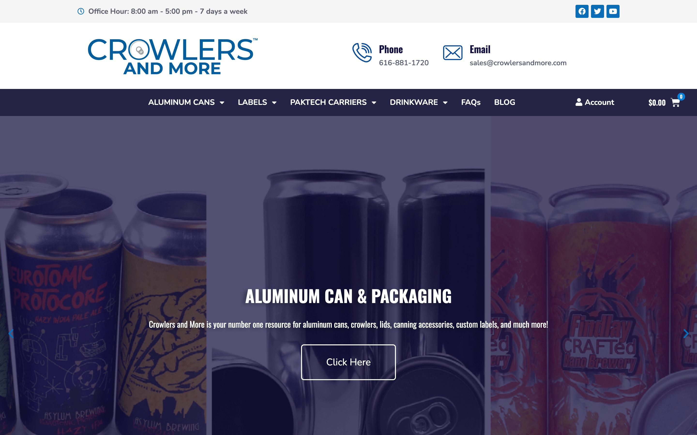 Crowlers & More homepage